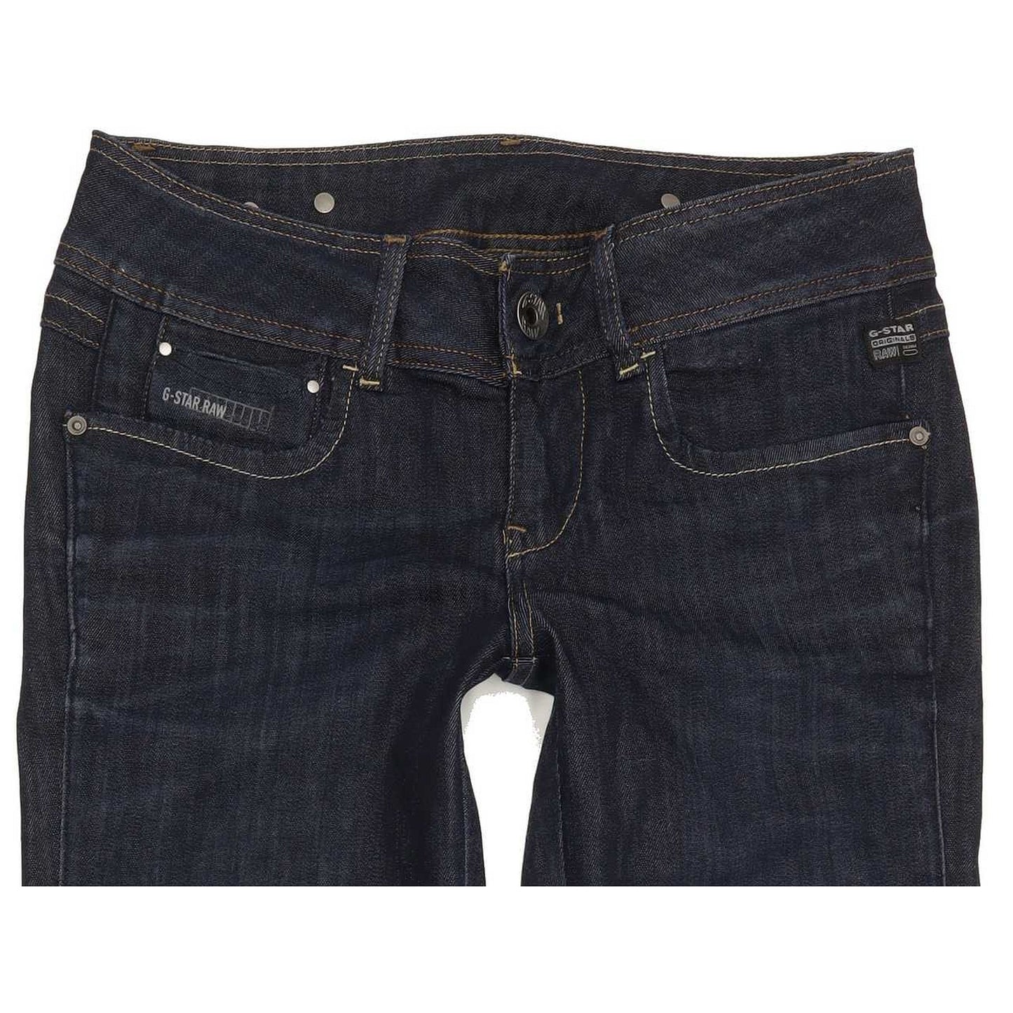 G-Star New Ford Women Blue Straight Slim Stretch Jeans W28 L30