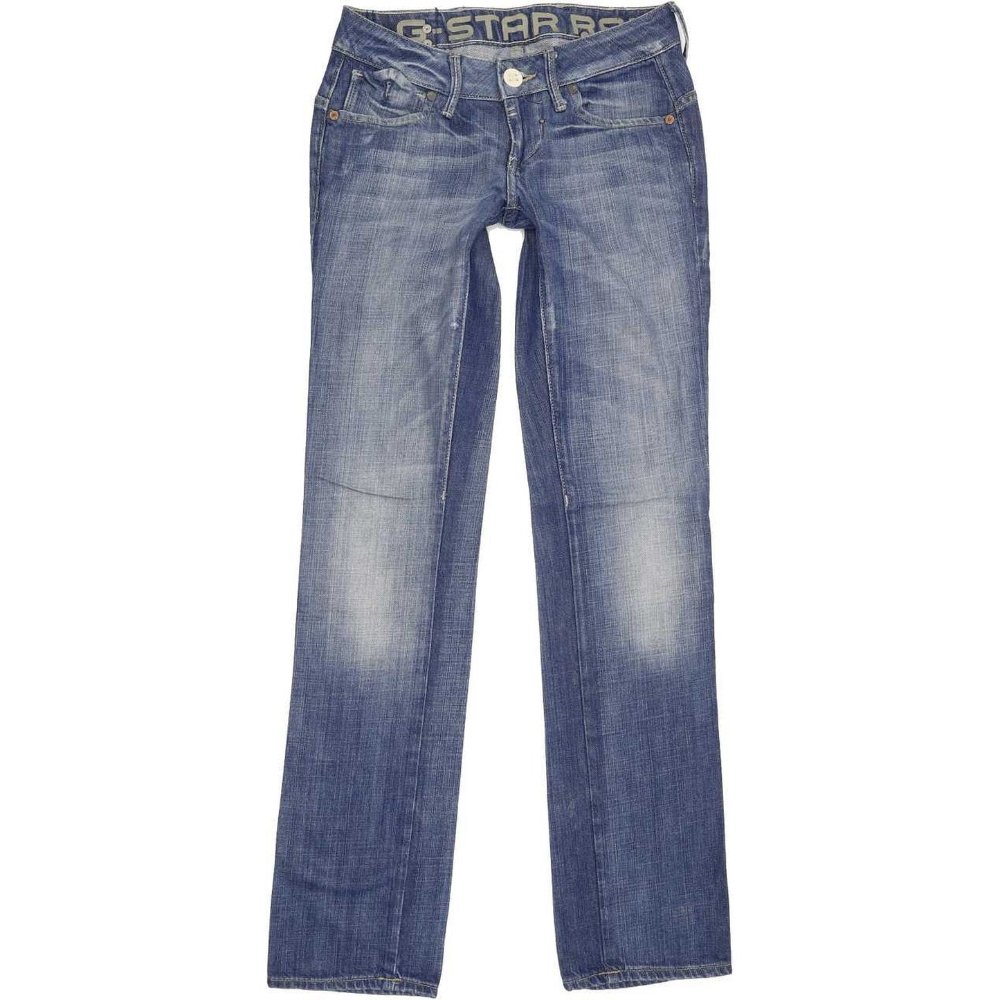 G-Star Corvet Women Blue Straight Slim Jeans W25 L32