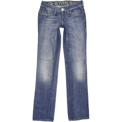 G-Star Corvet Women Blue Straight Slim Jeans W25 L32