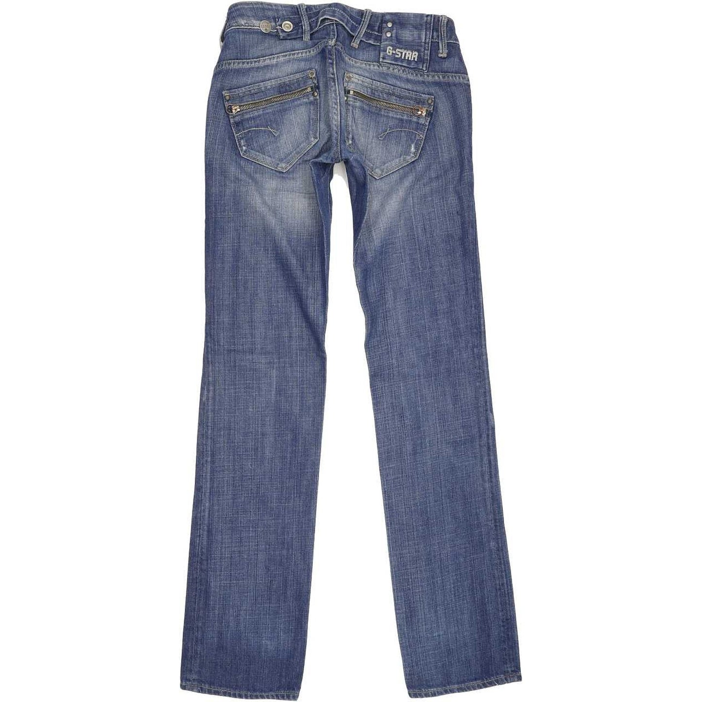 G-Star Corvet Women Blue Straight Slim Jeans W25 L32