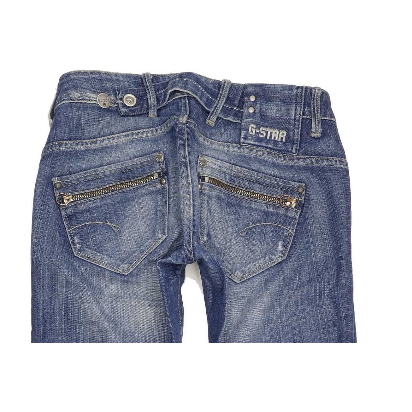G-Star Corvet Women Blue Straight Slim Jeans W25 L32