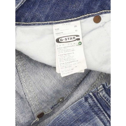 G-Star Corvet Women Blue Straight Slim Jeans W25 L32