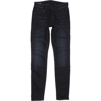 G-Star 3301 High Women Navy Skinny Slim Stretch Jeans W26 L30