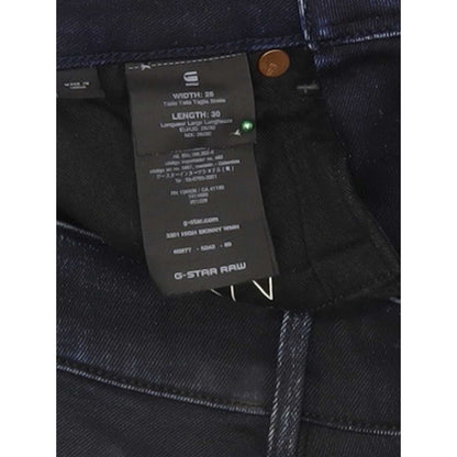 G-Star 3301 High Women Navy Skinny Slim Stretch Jeans W26 L30