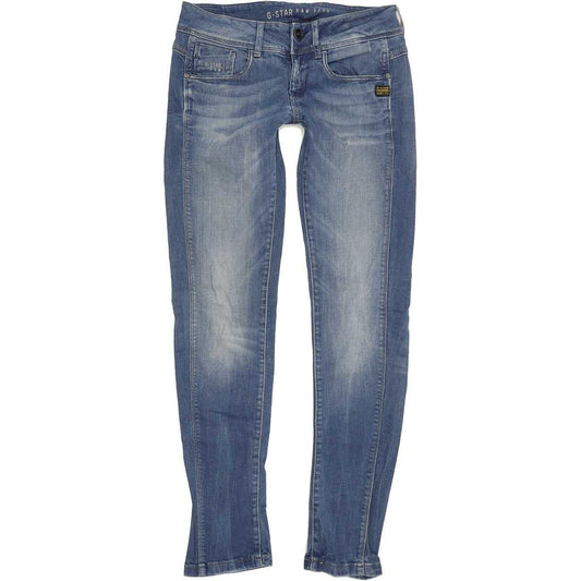 G-Star 5204 Women Blue Skinny Slim Jeans W28 L31