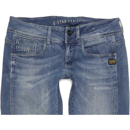 G-Star 5204 Women Blue Skinny Slim Jeans W28 L31