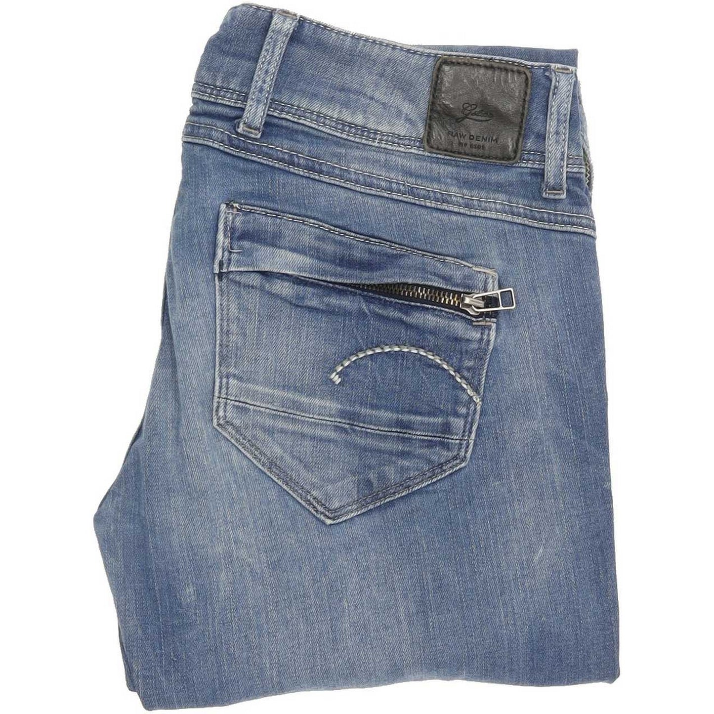 G-Star 5204 Women Blue Skinny Slim Jeans W28 L31