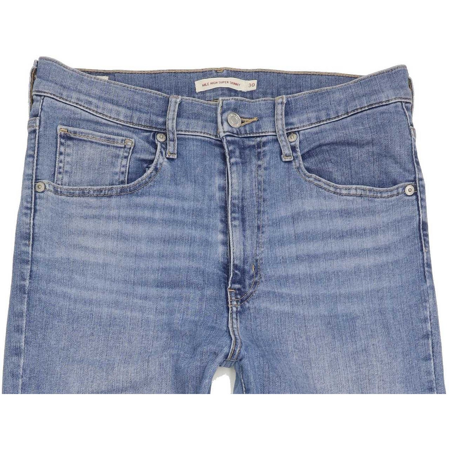 Levi's Mile High Rise Blue Skinny Stretch Jeans High Waisted W30 L32