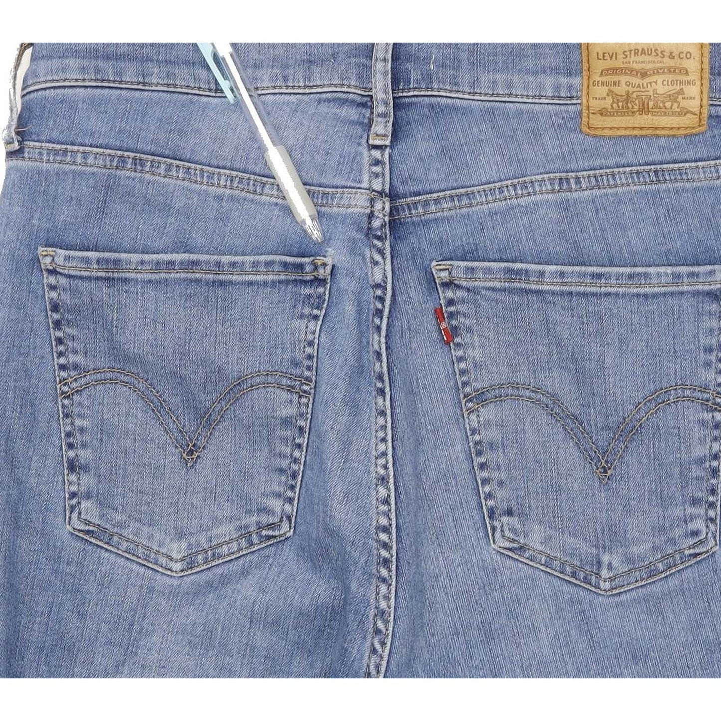 Levi's Mile High Rise Blue Skinny Stretch Jeans High Waisted W30 L32