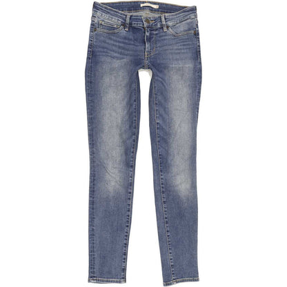 Levi's 711 Women Blue Skinny Slim Jeans W28 L30