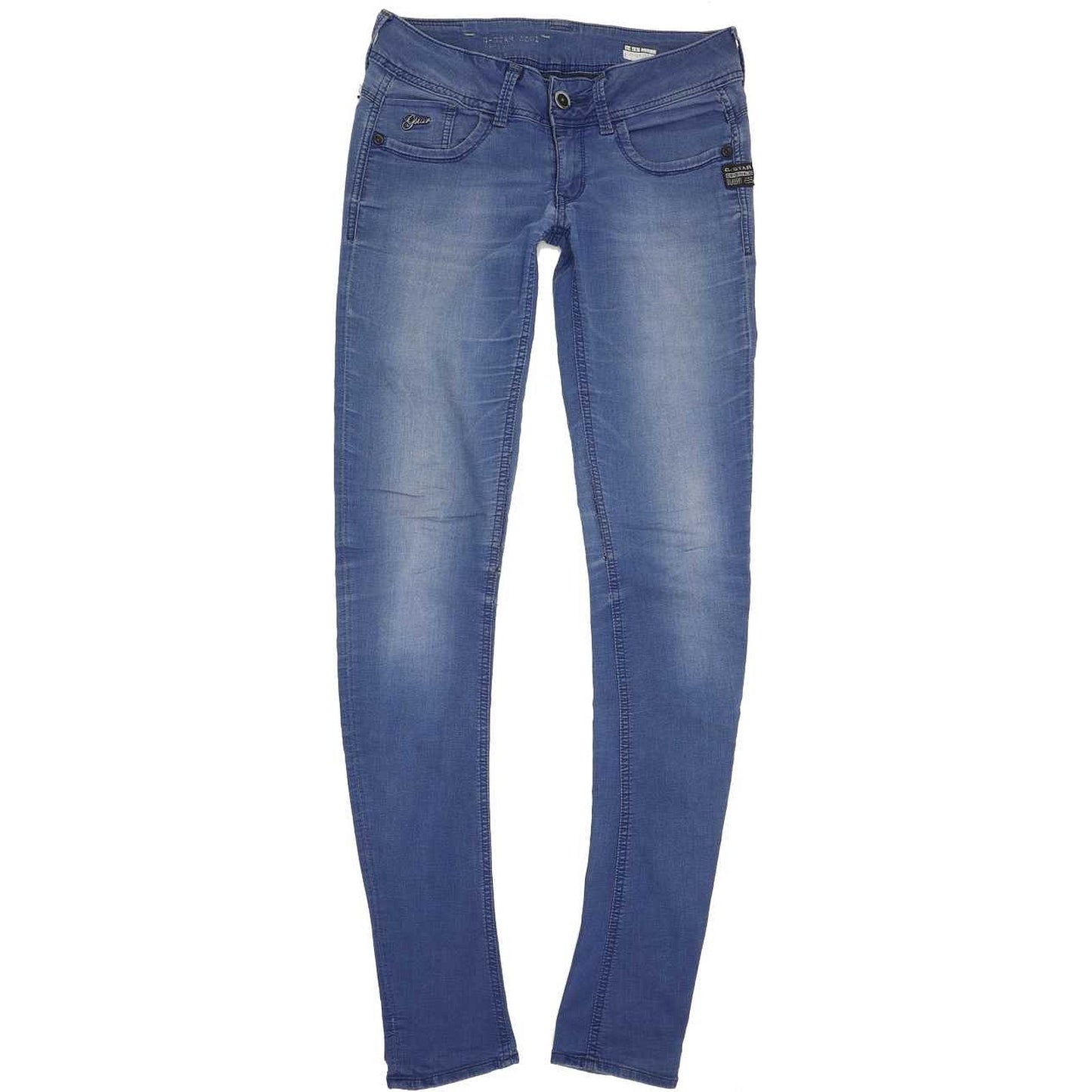 G-Star Lynn Women Blue Skinny Slim Stretch Jeans W27 L33