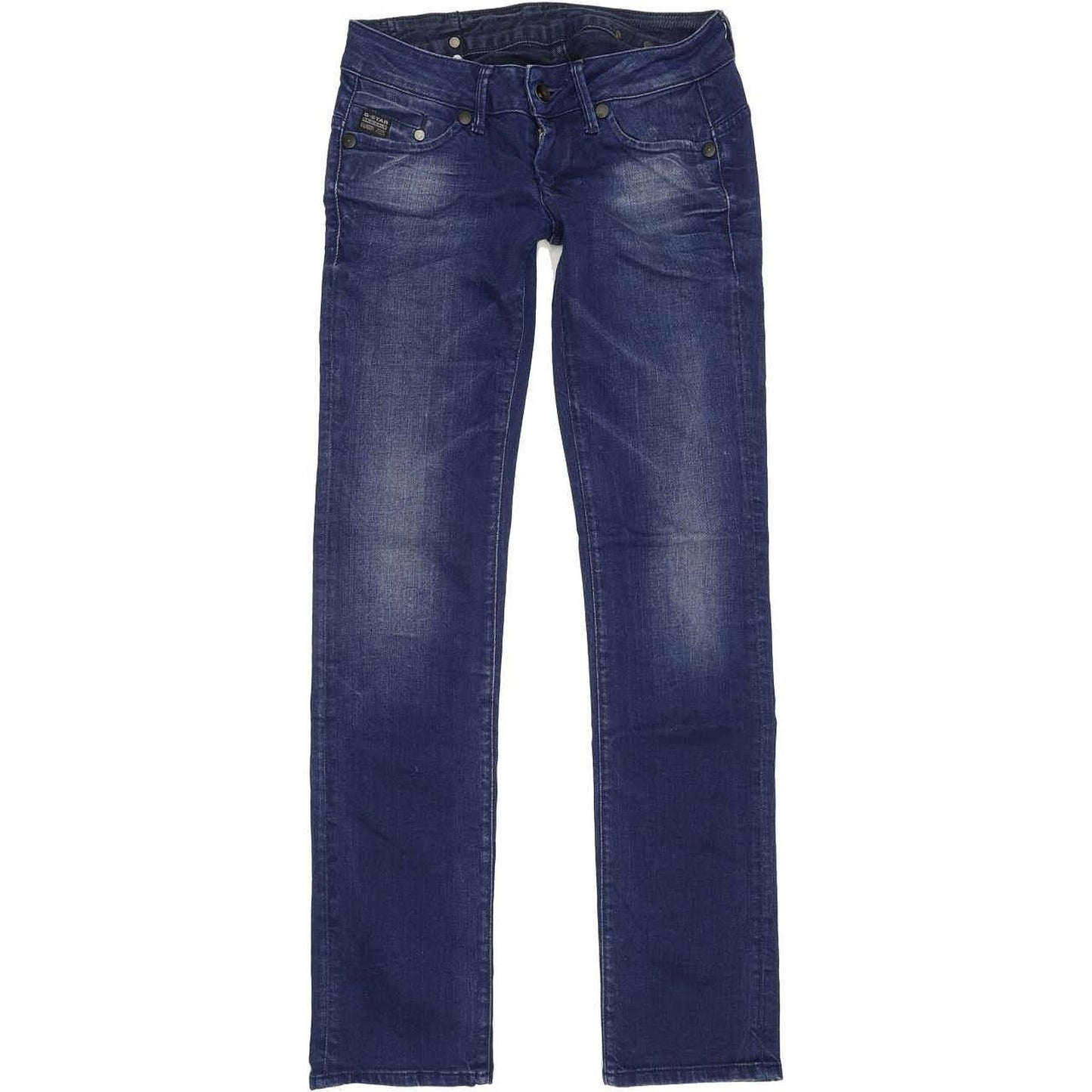 G-Star Midge Women Blue Straight Slim Stretch Jeans W27 L31