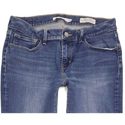 Levi's 710 Super Women Blue Skinny Slim Stretch Jeans W29 L30