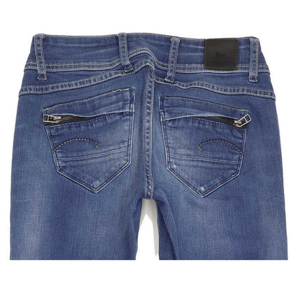 G-Star Women Blue Skinny Slim Jeans W26 L32