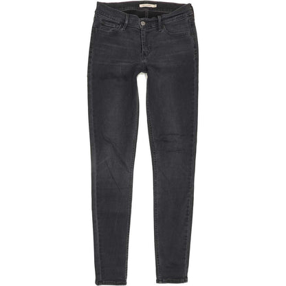 Levi's 710 Super Women Charcoal Skinny Slim Jeans W29 L31