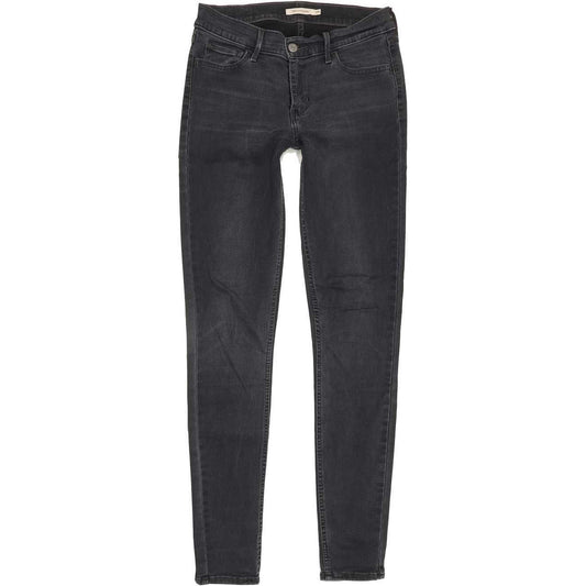 Levi's 710 Super Women Charcoal Skinny Slim Jeans W29 L31
