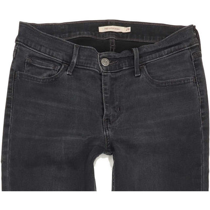 Levi's 710 Super Women Charcoal Skinny Slim Jeans W29 L31