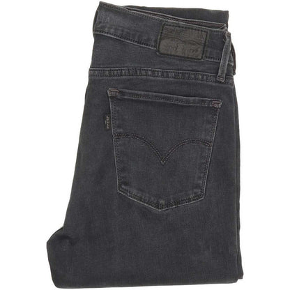 Levi's 710 Super Women Charcoal Skinny Slim Jeans W29 L31