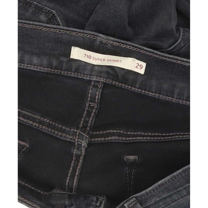 Levi's 710 Super Women Charcoal Skinny Slim Jeans W29 L31