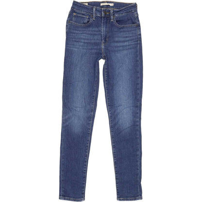 Levi's 712 High Rise Women Blue Skinny Slim Stretch Jeans W27 L29