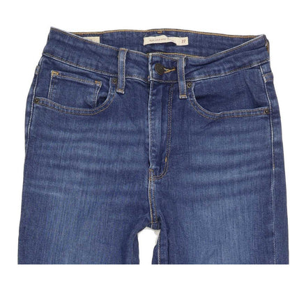 Levi's 712 High Rise Women Blue Skinny Slim Stretch Jeans W27 L29