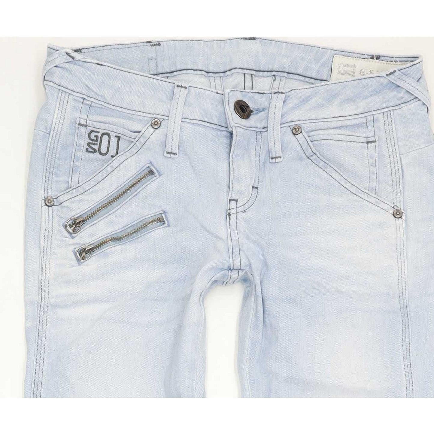 G-Star Duca Women Blue Skinny Slim Stretch Jeans W25 L32