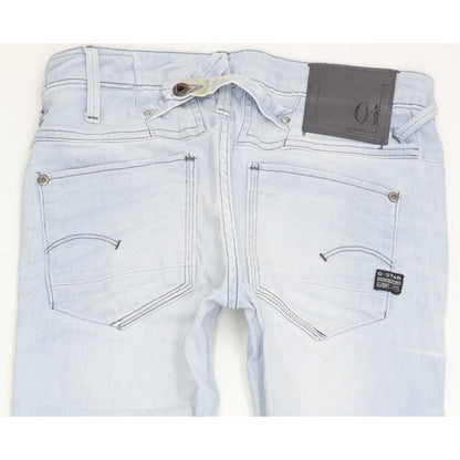 G-Star Duca Women Blue Skinny Slim Stretch Jeans W25 L32