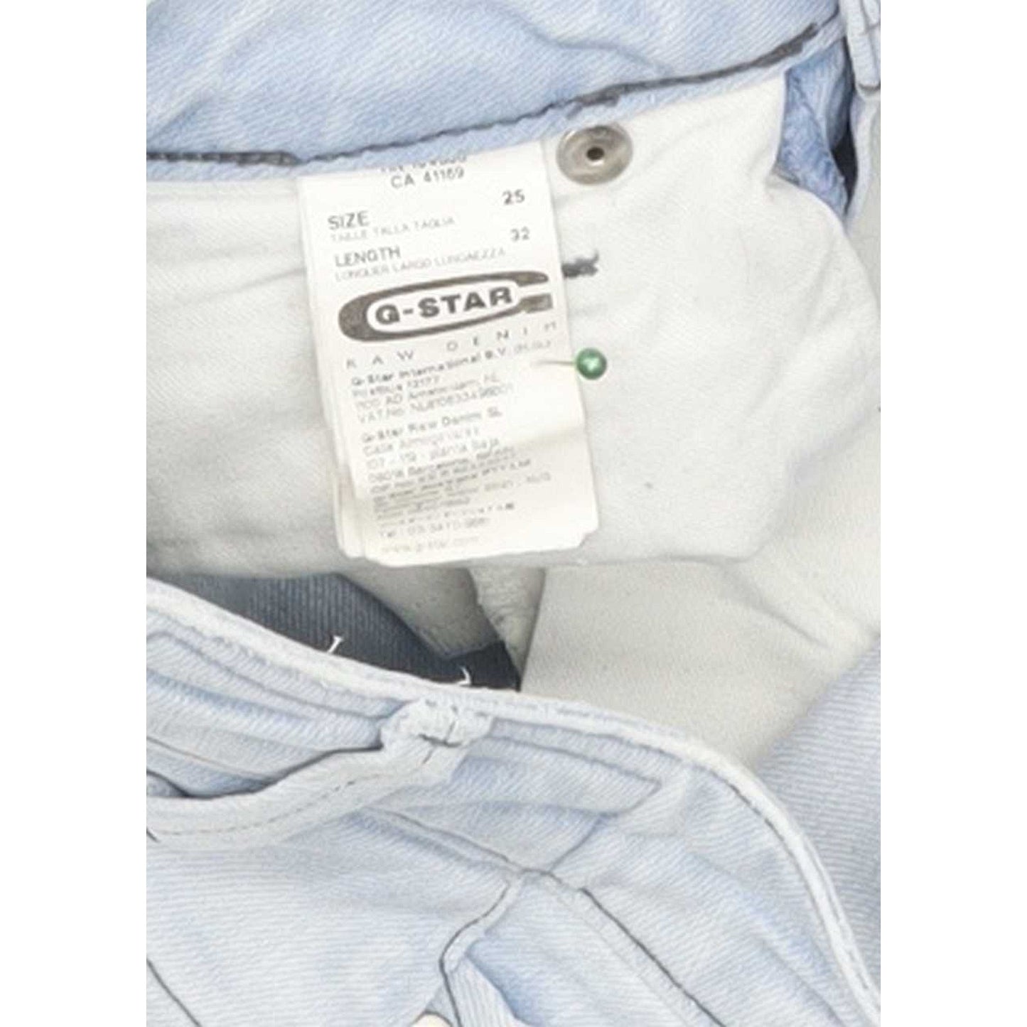 G-Star Duca Women Blue Skinny Slim Stretch Jeans W25 L32