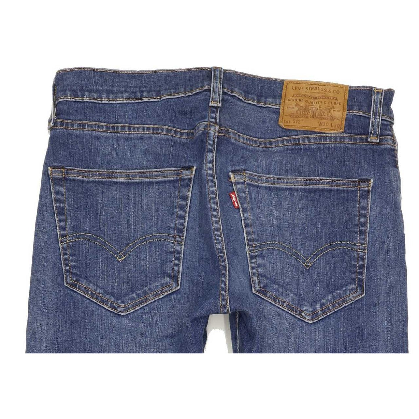 Levi's 512 Men Blue Tapered Slim Stretch Jeans W30 L29