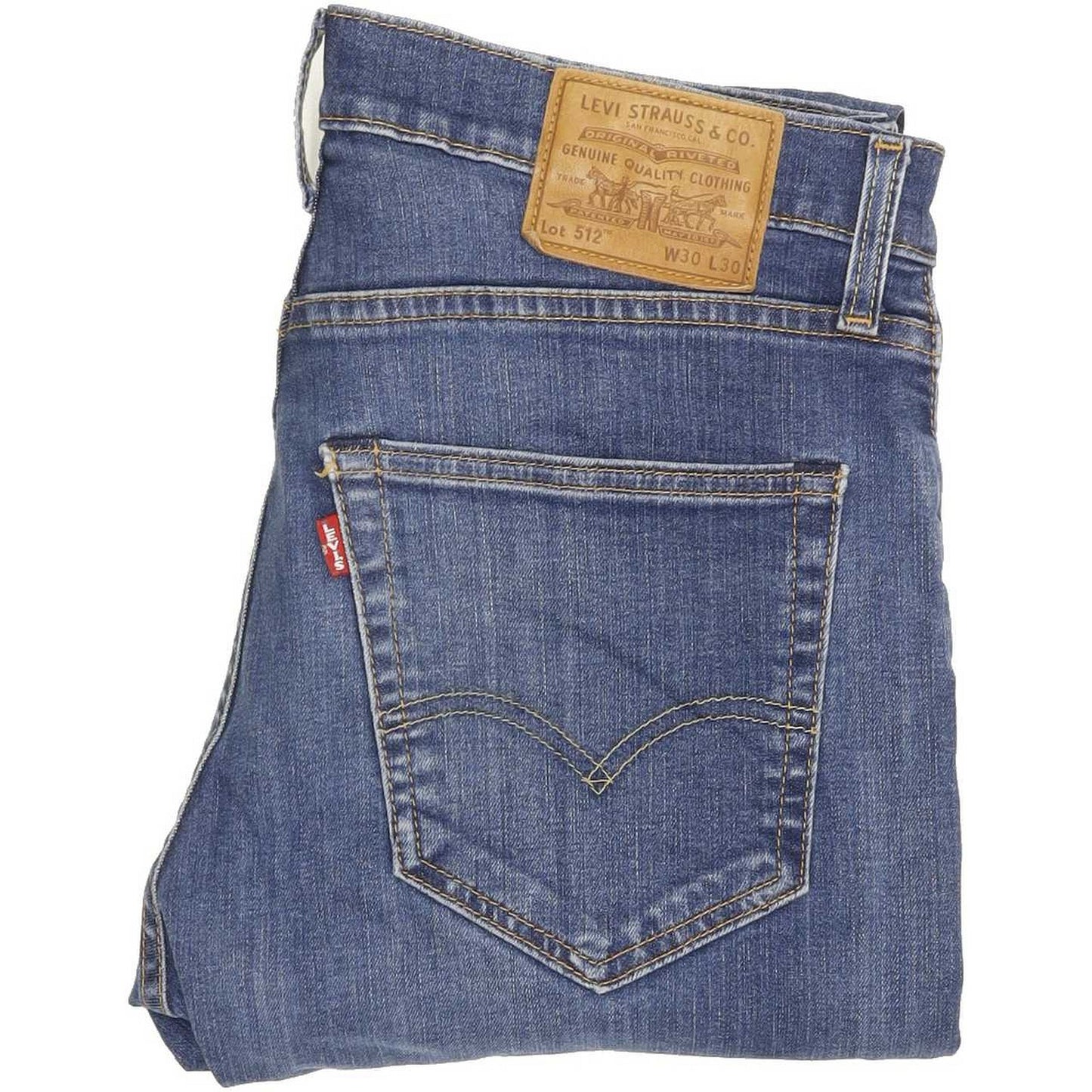 Levi's 512 Men Blue Tapered Slim Stretch Jeans W30 L29