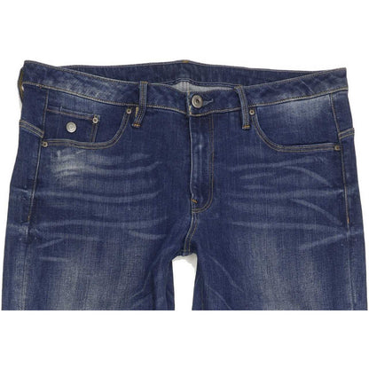 G-Star Type C 3D Women Blue Straight Loose Boyfriend Stretch Jeans W29 L34