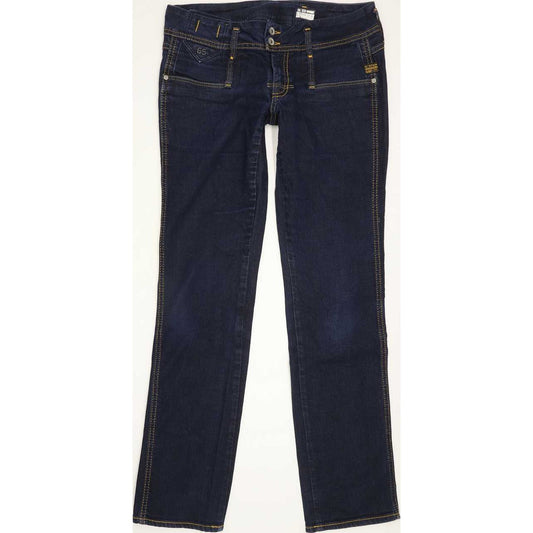 G-Star New Cube Women Blue Straight Slim Stretch Jeans W30 L31