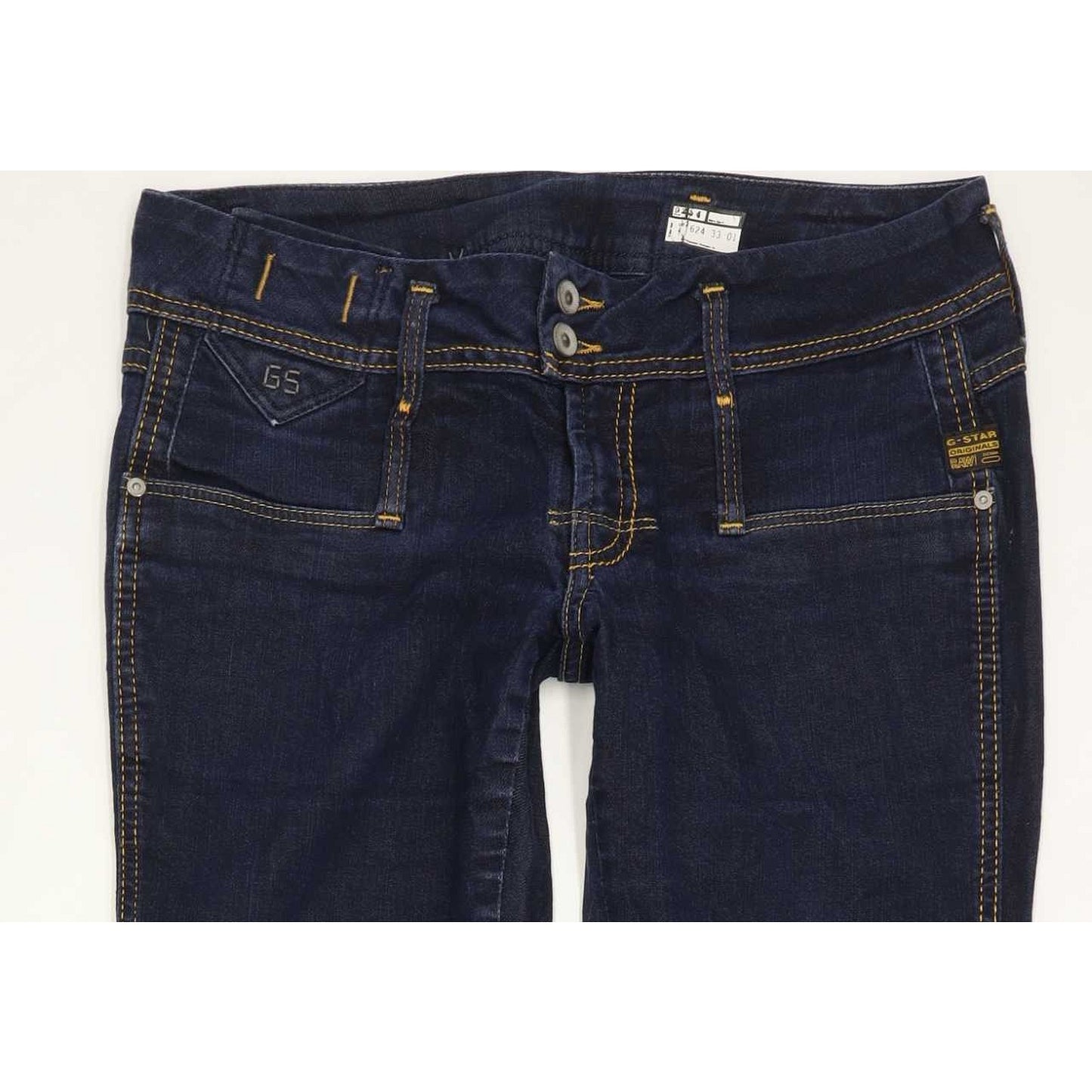 G-Star New Cube Women Blue Straight Slim Stretch Jeans W30 L31
