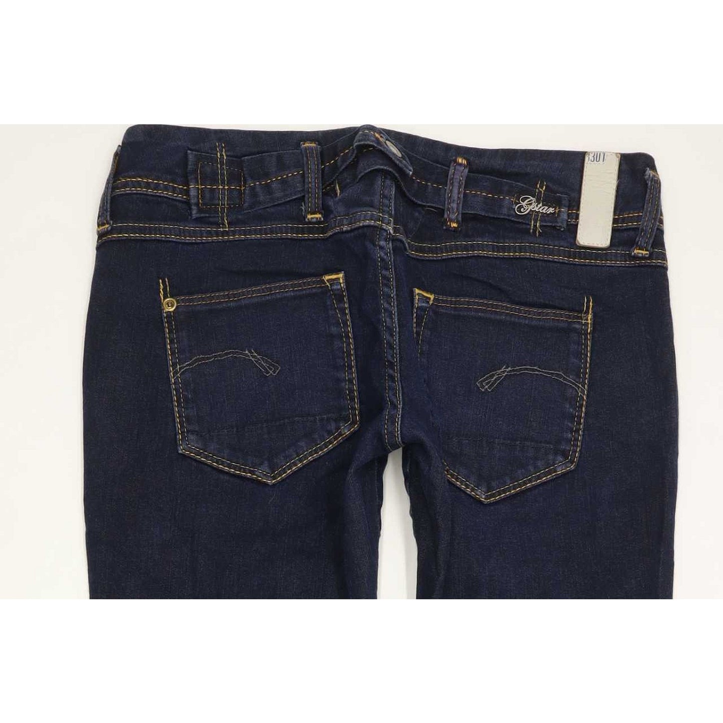 G-Star New Cube Women Blue Straight Slim Stretch Jeans W30 L31