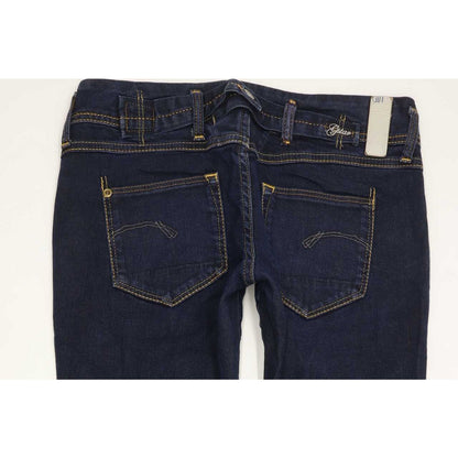 G-Star New Cube Women Blue Straight Slim Stretch Jeans W30 L31