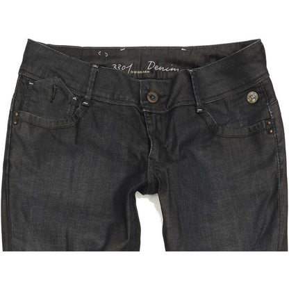 G-Star 3301 Women Navy Straight Slim Jeans W30 L31