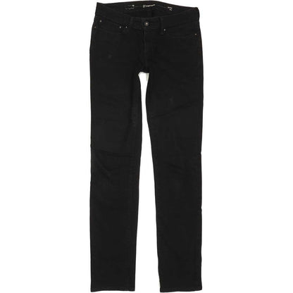 Levi's Slight Curve Women Black Straight Slim Stretch Jeans W27 L32