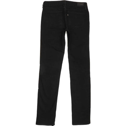 Levi's Slight Curve Women Black Straight Slim Stretch Jeans W27 L32