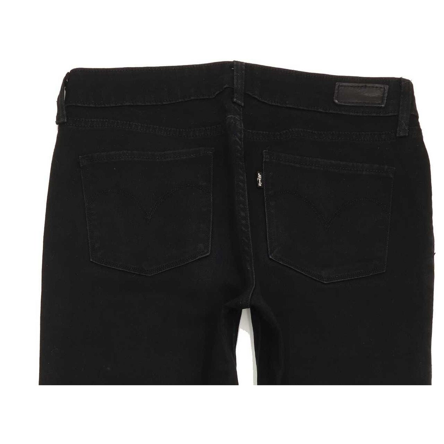 Levi's Slight Curve Women Black Straight Slim Stretch Jeans W27 L32