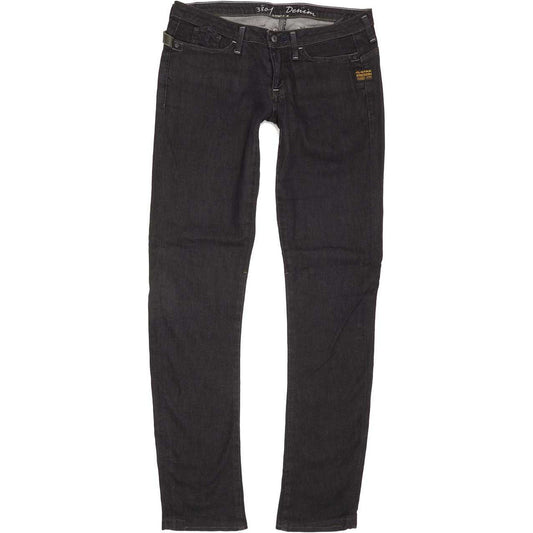 G-Star Women Navy Straight Slim Jeans W28 L31