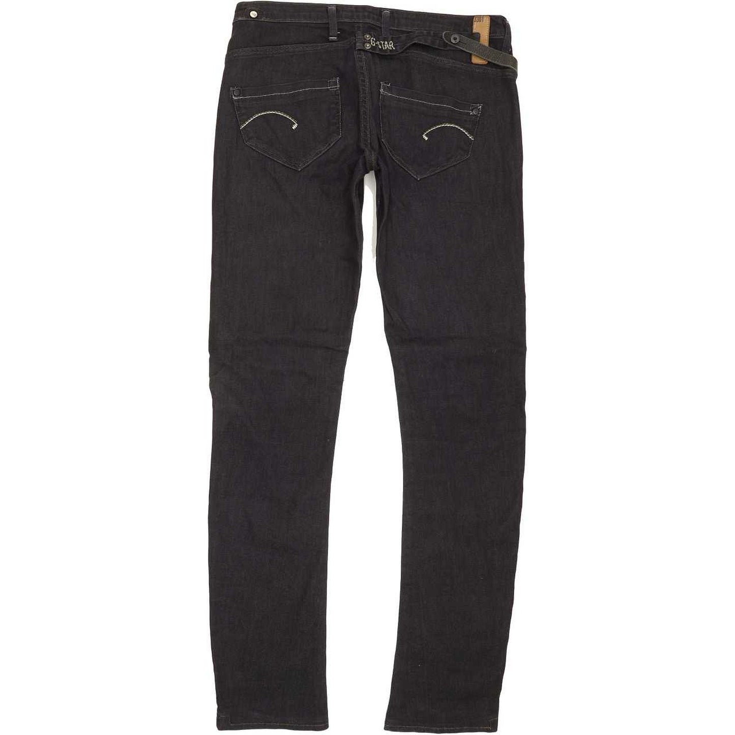 G-Star Women Navy Straight Slim Jeans W28 L31