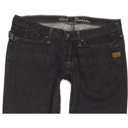G-Star Women Navy Straight Slim Jeans W28 L31