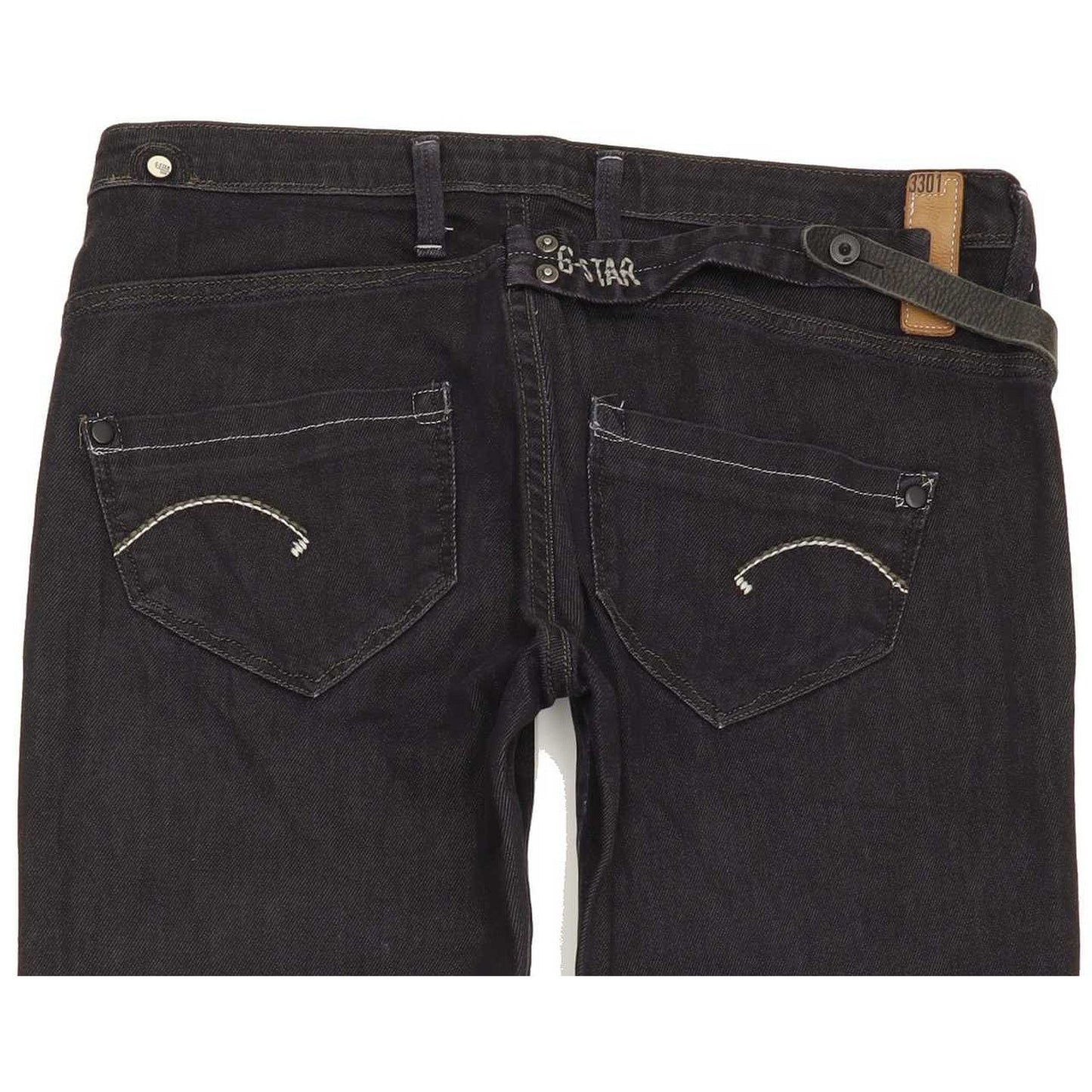 G-Star Women Navy Straight Slim Jeans W28 L31
