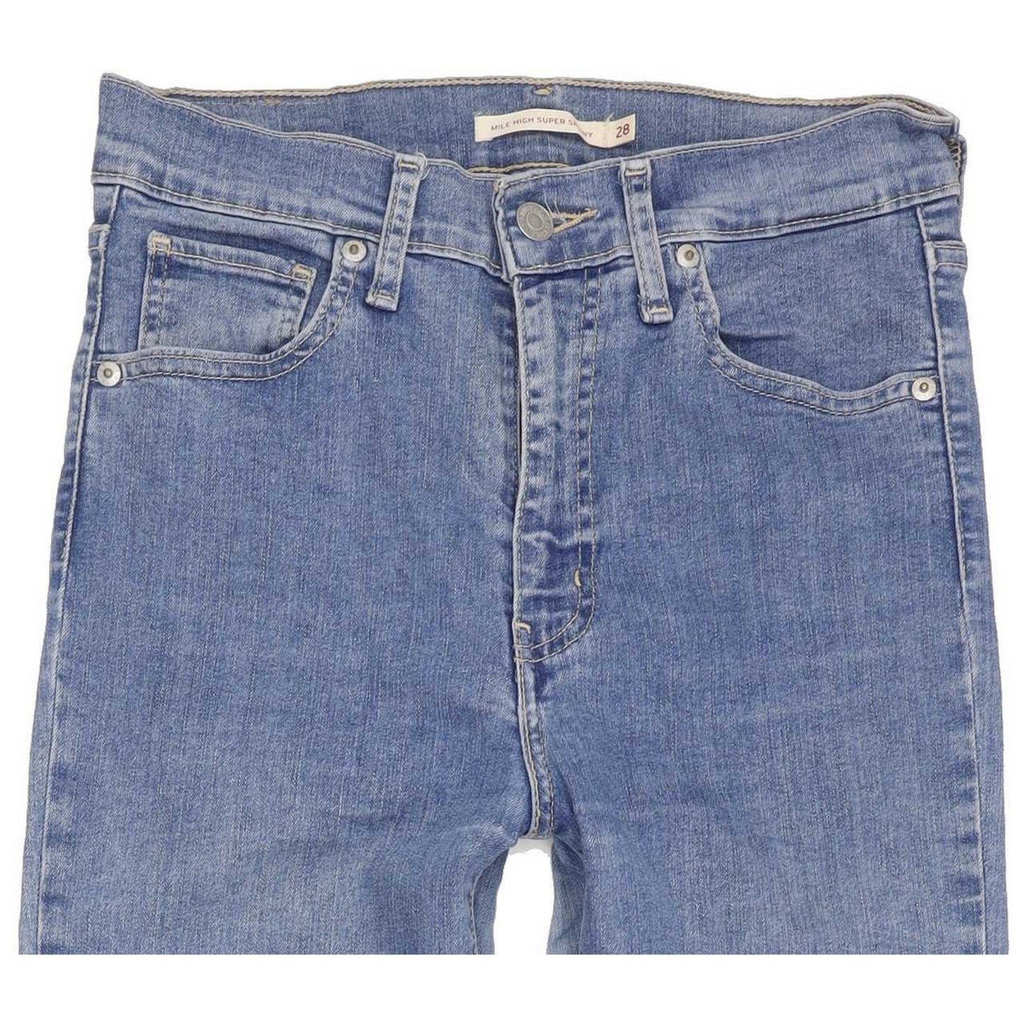 Levi's Mile High Rise Blue Skinny Stretch Jeans High Waisted W28 L30