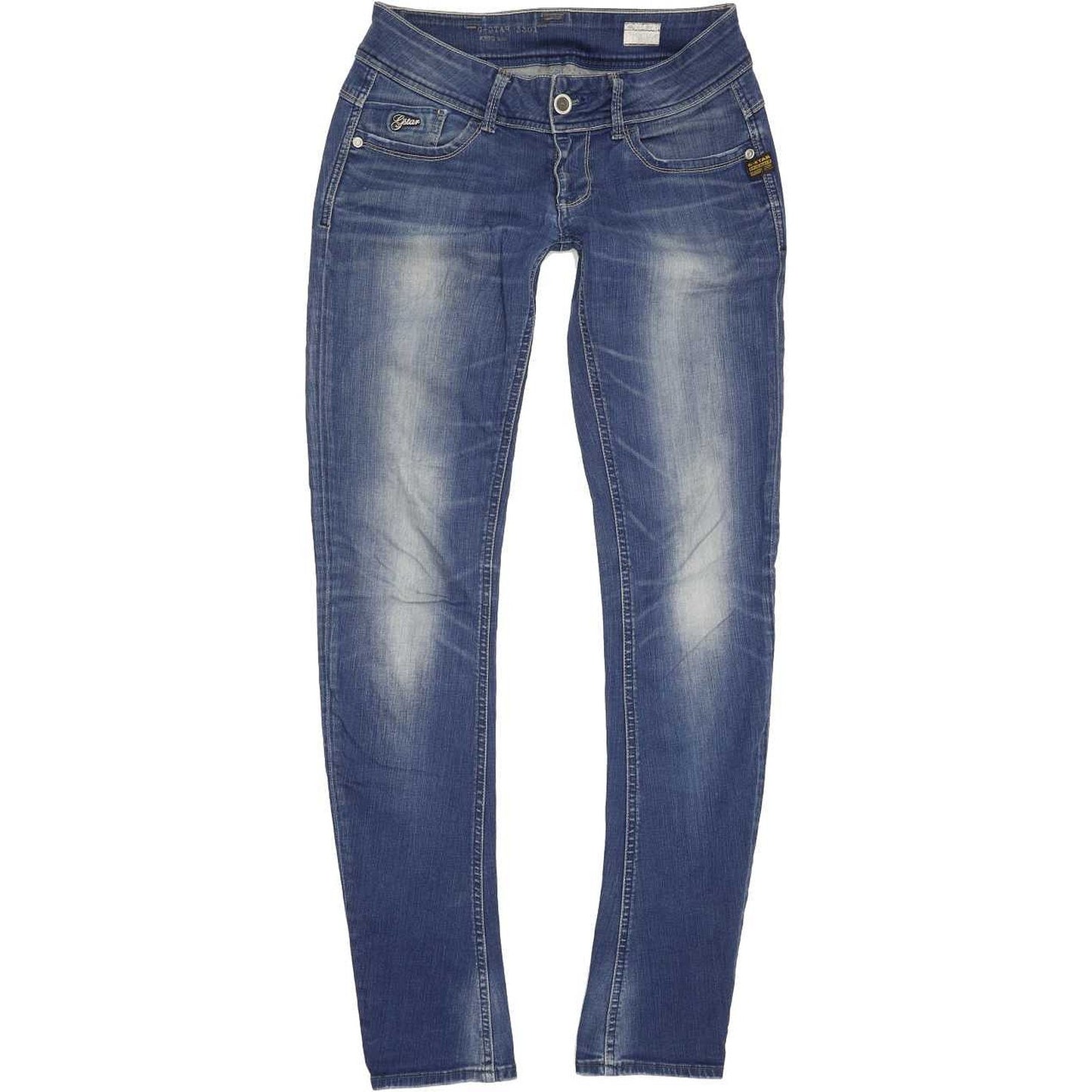 G-Star Lynn Women Blue Skinny Slim Stretch Jeans W28 L32