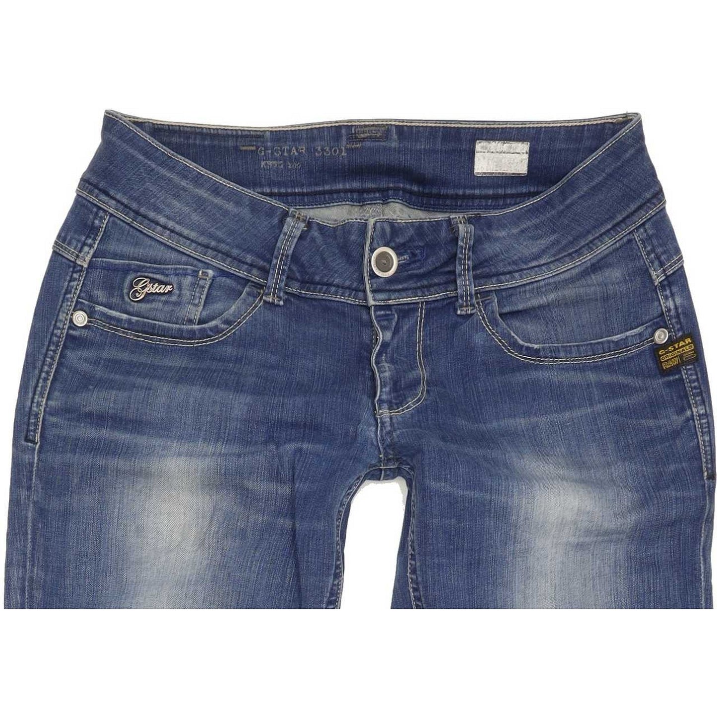G-Star Lynn Women Blue Skinny Slim Stretch Jeans W28 L32