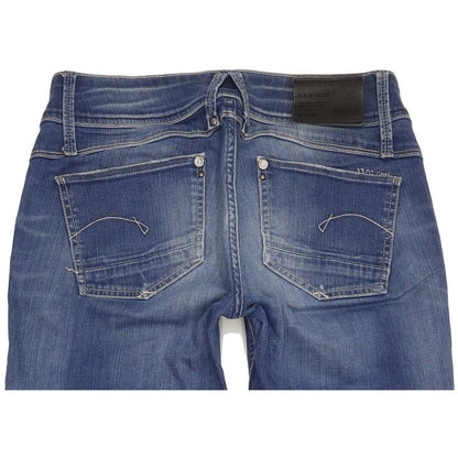 G-Star Lynn Women Blue Skinny Slim Stretch Jeans W28 L32