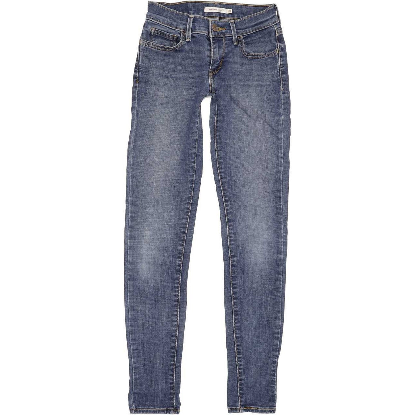 Levi's 710 Super Women Blue Skinny Slim Jeans W24 L29