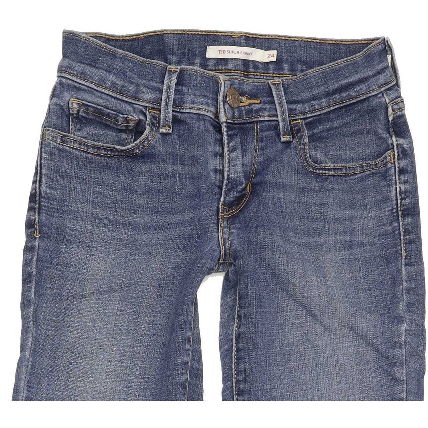 Levi's 710 Super Women Blue Skinny Slim Jeans W24 L29