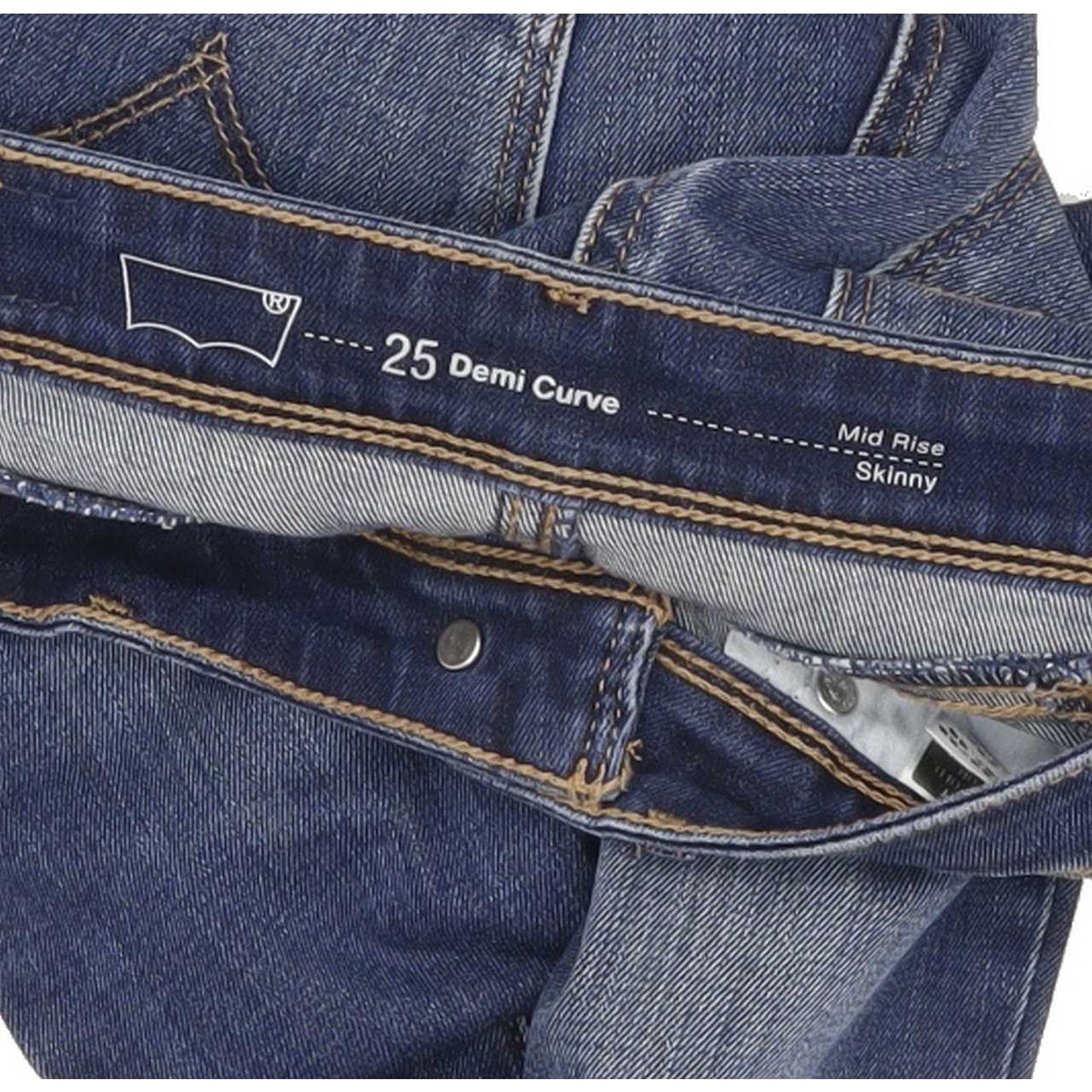 Levi's Demi Curve Women Blue Skinny Slim Jeans W25 L27